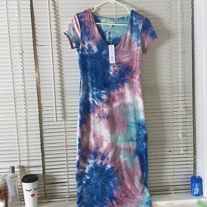 past knee length dress